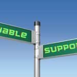 sign that says enable or support